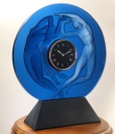 Pendule  « Le Jour et la Nuit » bleue