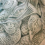 Vase « Borromée » opalescent