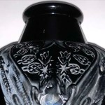 Vase « Lézards et Bluets »