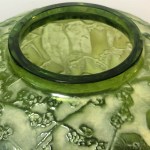 Vase « Perruches » absinthe